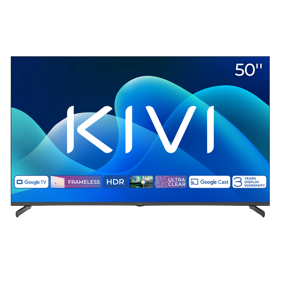 Tелевизор KIVI 50" LED SMART TV 50U710QB Real 4K 3840x2160 Google TV Чёрный (50' Super MVA, 3840x2160 4K UHD, SMART TV (Google TV), Wi-Fi 5G, Headphone jack 3.5 mm, 4х HDMI 2.1, 2х USB, Bluetooth 5.1, DVB-T/T2/C, Sound by JVC, Speakers 2x12W Dolby Audiol, BT+IR Smart remote control, KIVI Media, Game Mode, OSD Language: ENG, RU, RO, VESA 200x200, 10.6 Kg) [8]