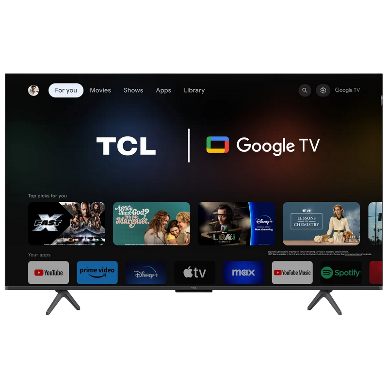 Televizor TCL 50" LED SMART TV 50C655 QLED 4K 3840x2160 Google TV Negru 50'' QLED, 3840x2160 UHD, PPI 3200, SMART TV (Google TV (Google TV), 3x HDMI 2.1, 2 USB, Display color depth 8bit+FRC, Dolby Vision, HDR10, HLG, DVB-T/T2/C/S2, OSD Language: ENG, RU, RO, Speakers 2x10W Dolby Atmos, Voice remote control RC833, VESA 300x300, 8.9 Kg) [1]