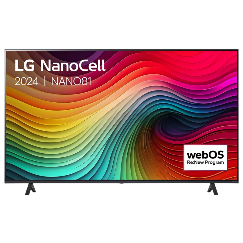 Tелевизор LG 55" LED SMART TV 55NANO81T6A Nanocell 4K 3840 x 2160 webOS Чёрный (55" IPS, Direct LED, Nano Cell display, Black, 4K UHD 3840x2160, SMART TV (webOS 24), Active HDR, 3 HDMI, 2 USB, Smart Remore control MR24, WiFi 802.11ac, DVB-T2/C/S2, OSD Language: ENG, RU, RO, Speakers 2x10W, VESA 300x300, 16.6Kg) [1]