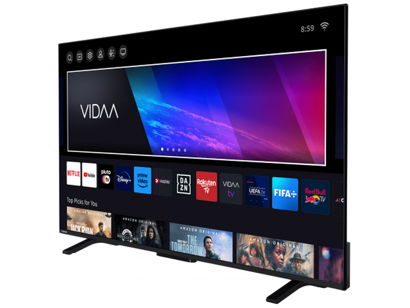 Televizor TOSHIBA 55" LED SMART TV 55QV2363DG QLED 4K 3840x2160 VIDAA OS Negru (55" QLED Display, Black, 3840x2160 UHD, SMART TV (VIDAA OS), 3 HDMI, 2 USB, Tru Resolution, Tru Microdimming, DVB-T/T2/C/S2, OSD Language: ENG, RO, RU, Dolby Audio, Speakers 2x10W, VESA 200x200, 12.4 Kg) [3]