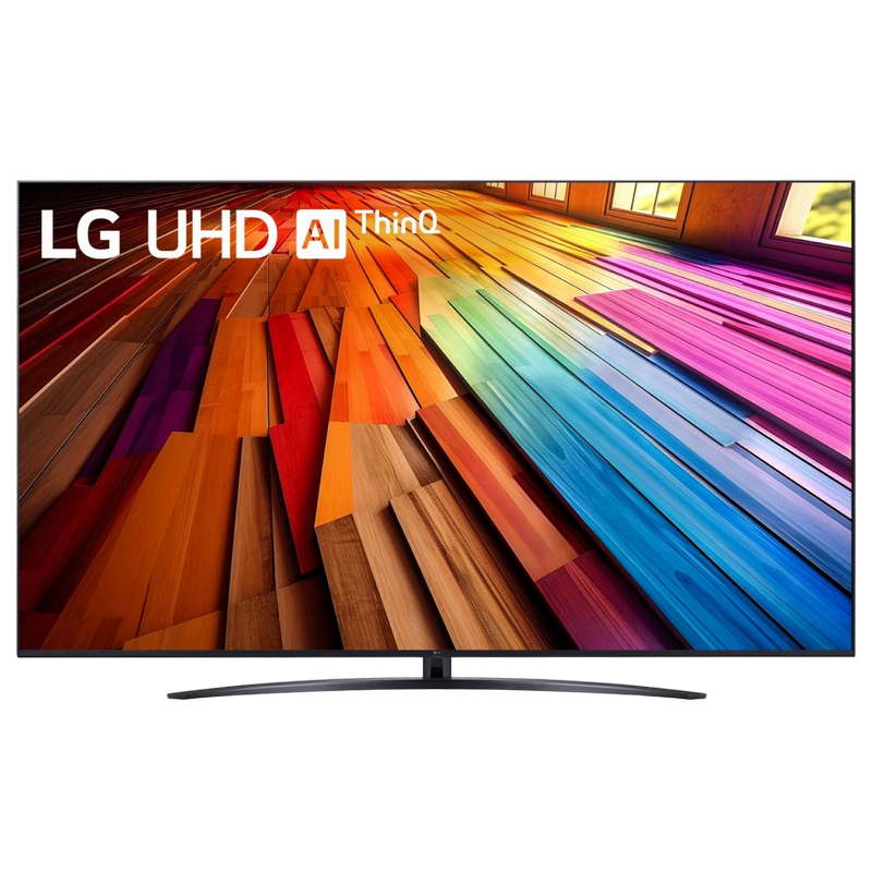 Televizor LG 86" LED SMART TV 86UT81006LA Real 4K 3840 x 2160 webOS Negru (86" IPS, DLED, Black, 4K UHD 3840x2160, SMART TV (WebOS 24), 4K Active HDR, HDR10, 3 HDMI, 2 USB, WiFi 802.11ac, DVB-T2/C/S2, OSD Language: ENG, RU, RO, Smart remote control MR24, Speakers 2x10W Dolby Digital, VESA 200x200, 52.7 kg) [1]