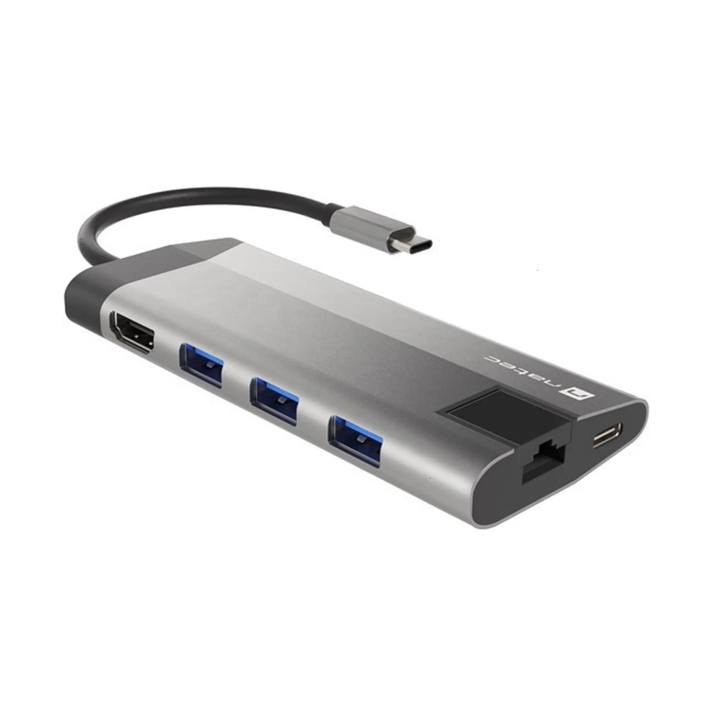 Natec Fowler Plus - многопортовый адаптер Usb-c Multiport Adapter 8 In 1, Usb 3.0 3x, Hdmi 4k, Usb-c Pd, Rj45, Sd, Micro. [2]