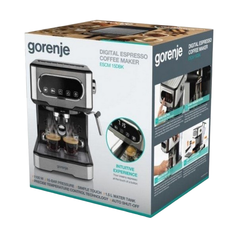 Aparat Cafea Gorenje ESCM15DBK, 1100 W [2]