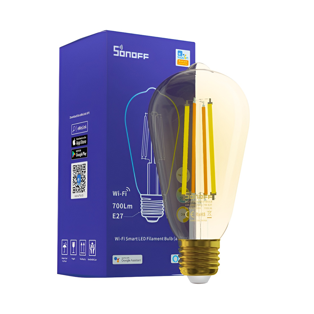 Умная светодиодная лампа Sonoff Filament (Янтарь) Wi-Fi E27 7W 700Lm (B02-F-ST64) [3]