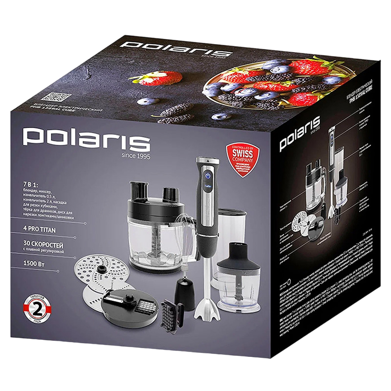 Погружной блендер Polaris PHB 1589AL, 1500 Вт [10]