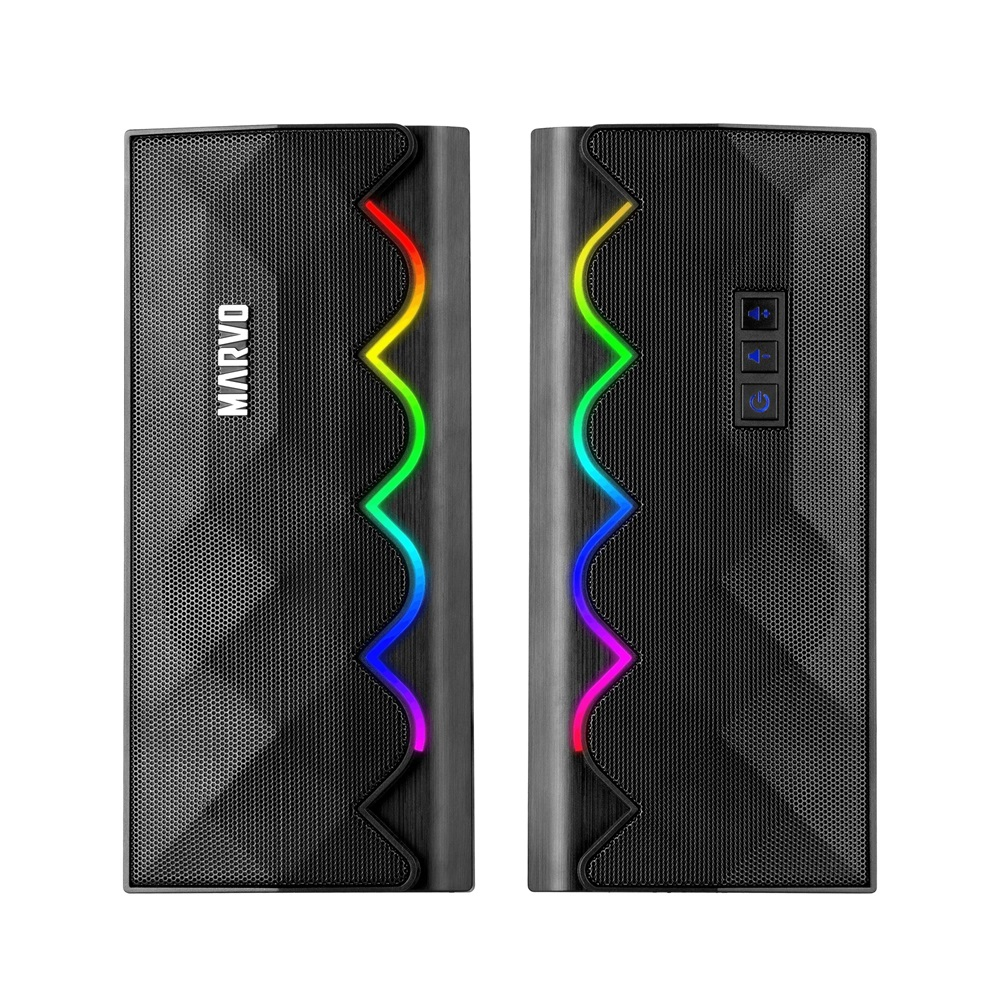 Marvo Speaker SG-269, 2.0, 6W, Bluetooth 5.0, Black [2]