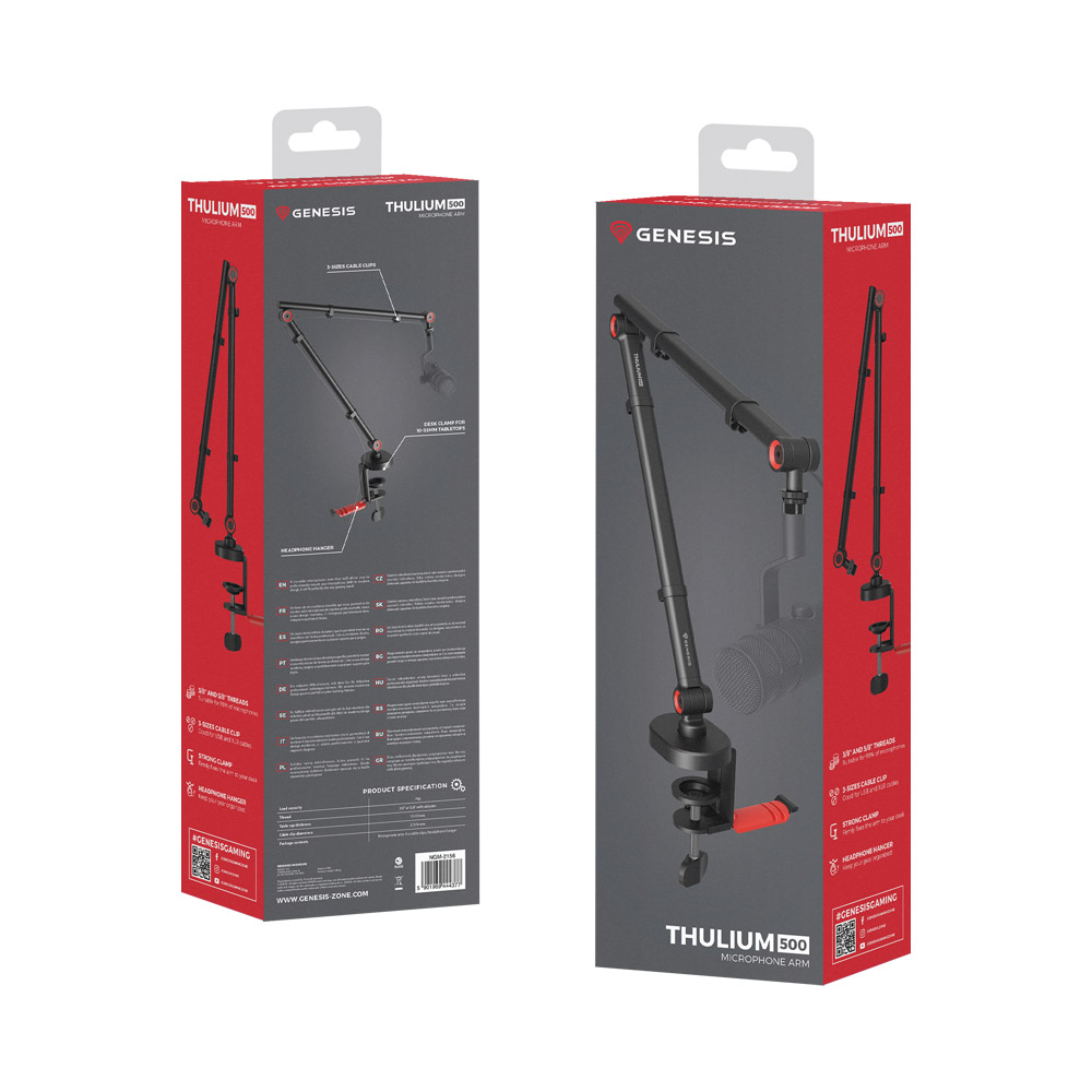 Genesis Microphone Arm Thulium 500 with Headphone Holder [4]
