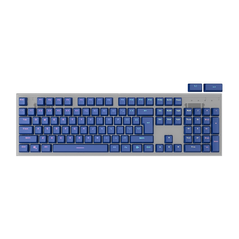 Keycaps Genesis Lead 300 Navy Blue Double Shot [3]