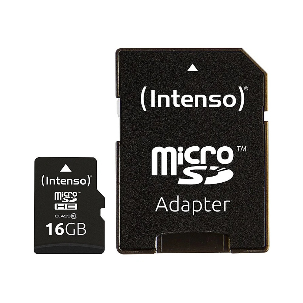 Intenso® MICRO Secure Digital Cards, 16 ГБ + SD адаптер, класс 10 [3]