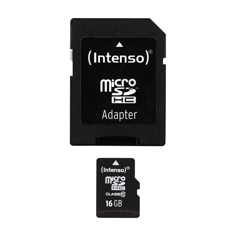 Intenso® MICRO Secure Digital Cards, 16 ГБ + SD адаптер, класс 10 [2]