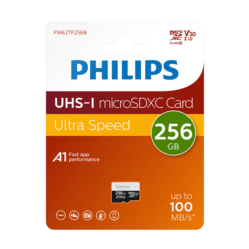 PHILIPS MicroSD карта UHS-I (U3) (V30) 256 ГБ [2]