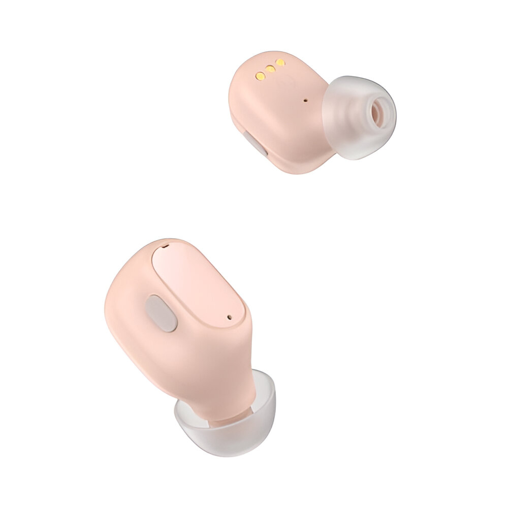 Casti fara fir Baseus Earphones TWS Encok WM01 Plus, Roz [2]