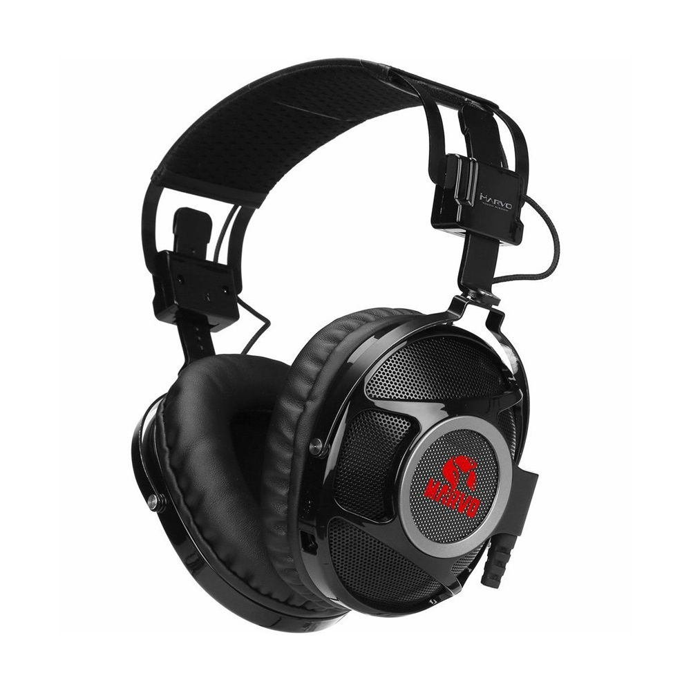 Marvo Headset Wired Gaming HG9053, USB 7.1, Red Backlight [3]