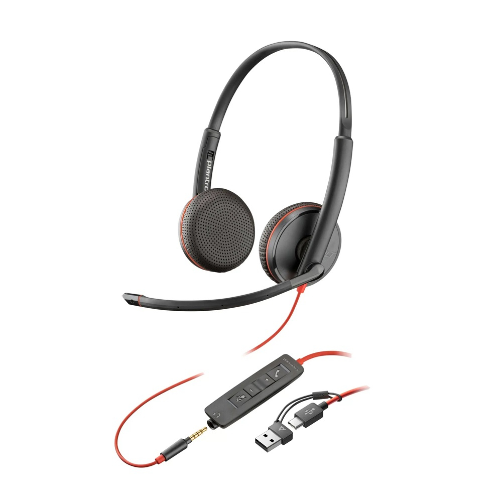Гарнитура Plantronics Blackwire C3225 USB-C, черного цвета [1]