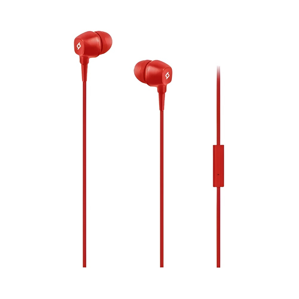 ttec Headphones In-Ear with Microphone 3.5mm Pop, Red [1]
