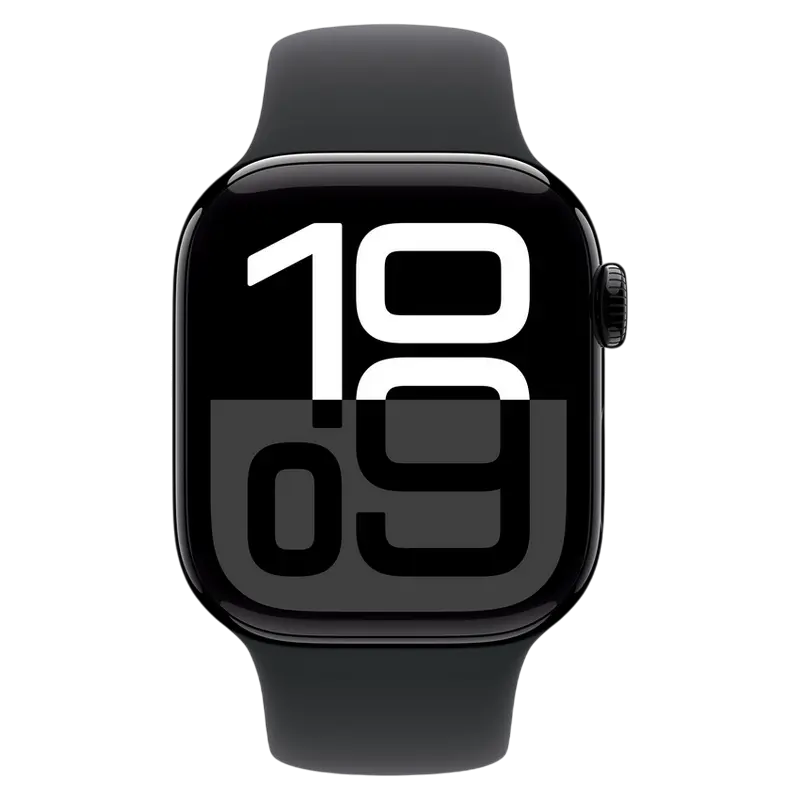 Умные часы Apple Watch Series 10 GPS, 42mm Jet Black Aluminium Case with Black Sport Band - S/M, MWWE3 [3]