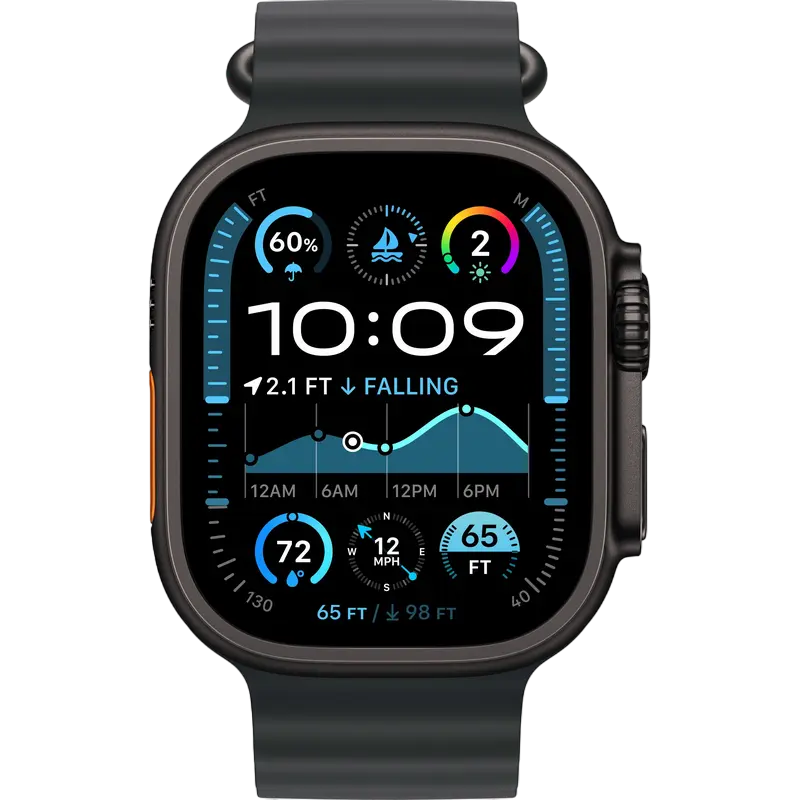 Умные часы Apple Watch Ultra 2 GPS + Cellular, 49mm BlackTitanium Case with Black Ocean Band, MX4P3 [2]