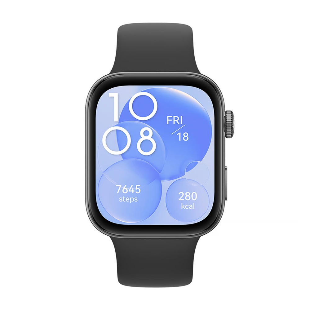 Huawei Watch Fit 3, Black Fluoroelastomer Strap [1]