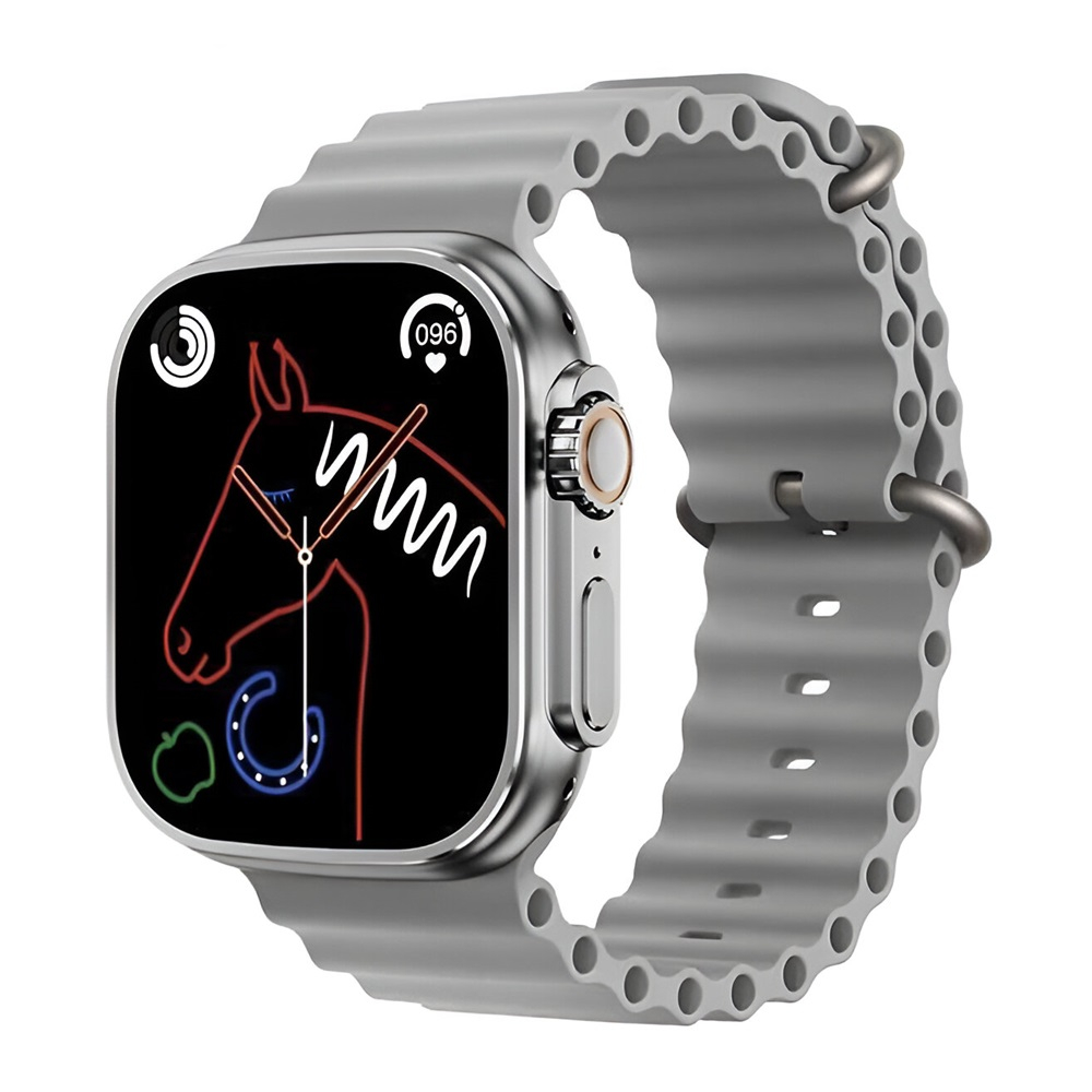 Умные часы Charome Smart Watch HD Call T8s Ultra Max, с двумя ремешками, серебристого цвета. [1]