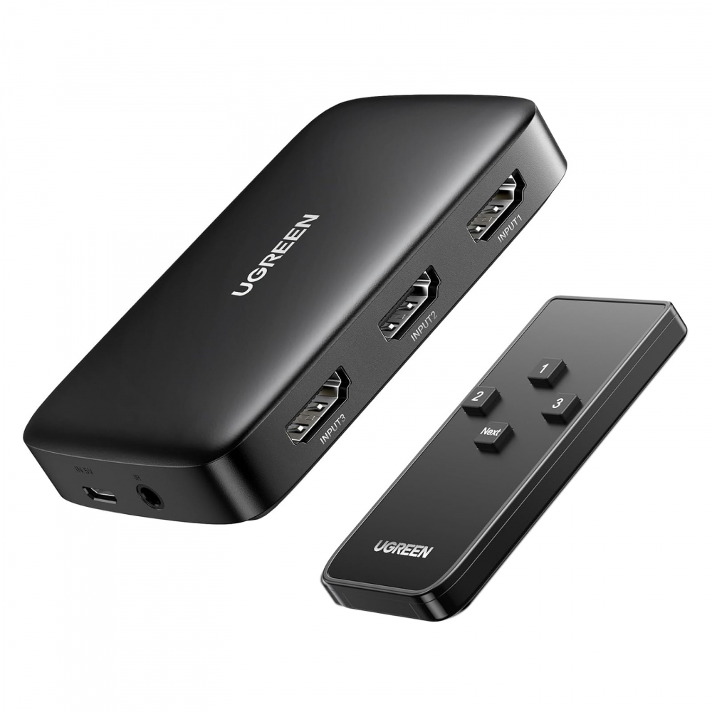 UGREEN Switch 3x1 HDMI 4K@30Hz, Black [1]