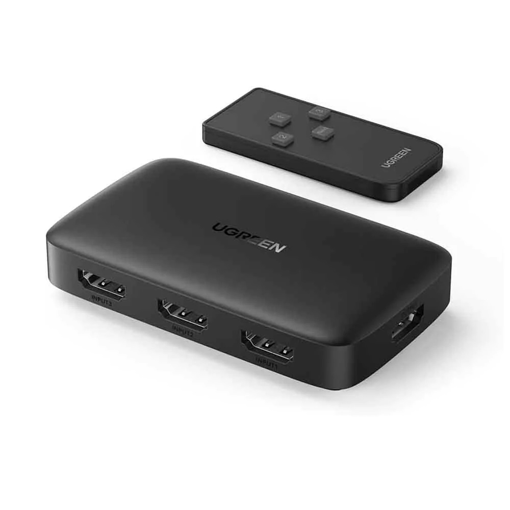 UGREEN Switch 3x1 HDMI 4K@30Hz, Black [2]