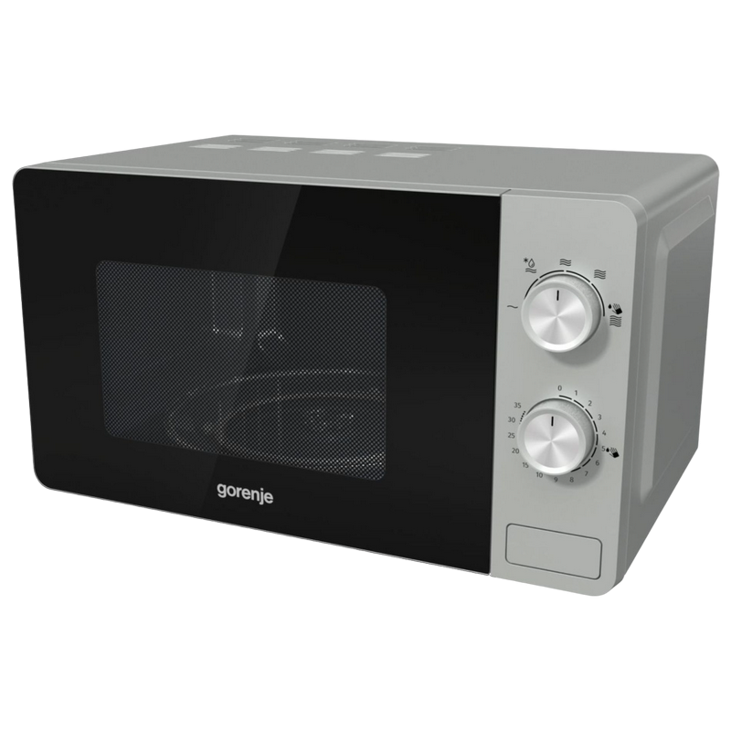 Микроволновая печь Gorenje MO17E1S, 17Л, Механическая, Серебристая [4]