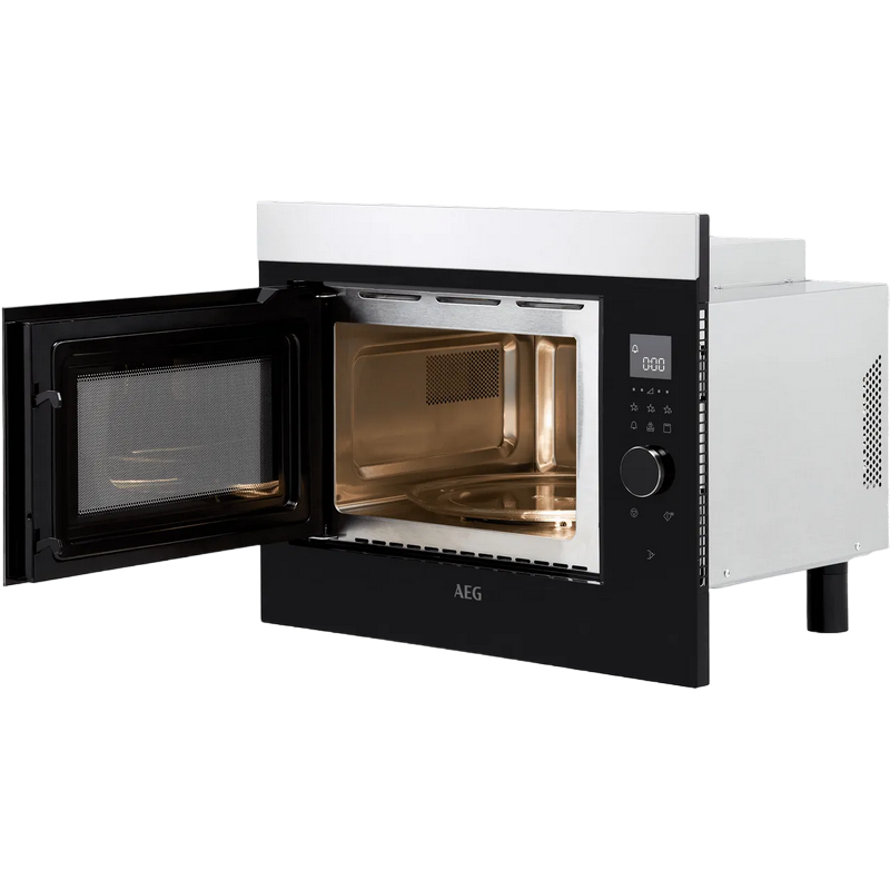 Встраиваемая микроволновая печь AEG MBE2658DEM, 26Л, Гриль, Черная, Сенсор [2]