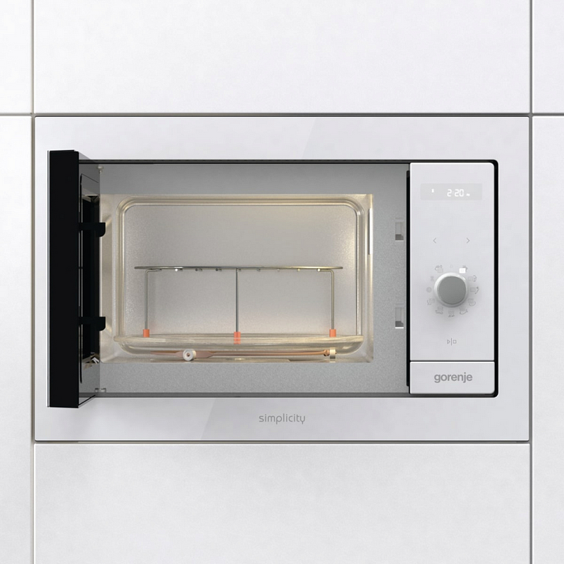 Cuptor cu microunde incorporabil Gorenje BM235G1SYW, 23L, Grill, Alb [5]