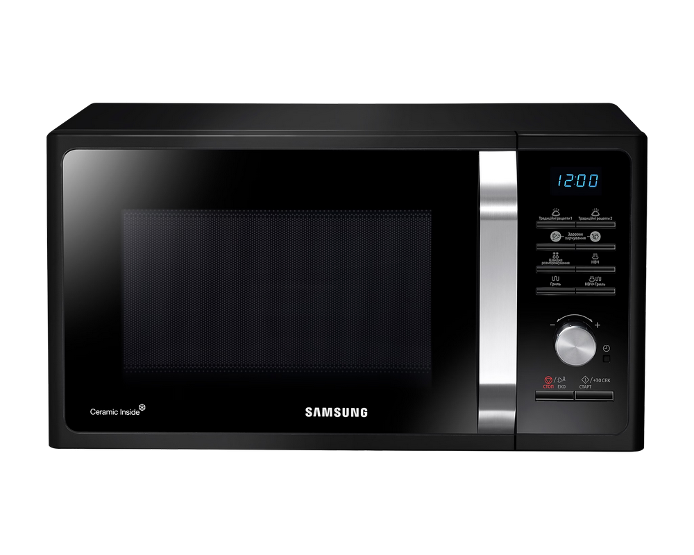 Микроволновая печь Samsung MG23F301TAK/OL, 23Л, Гриль, 800Вт, Черная [1]