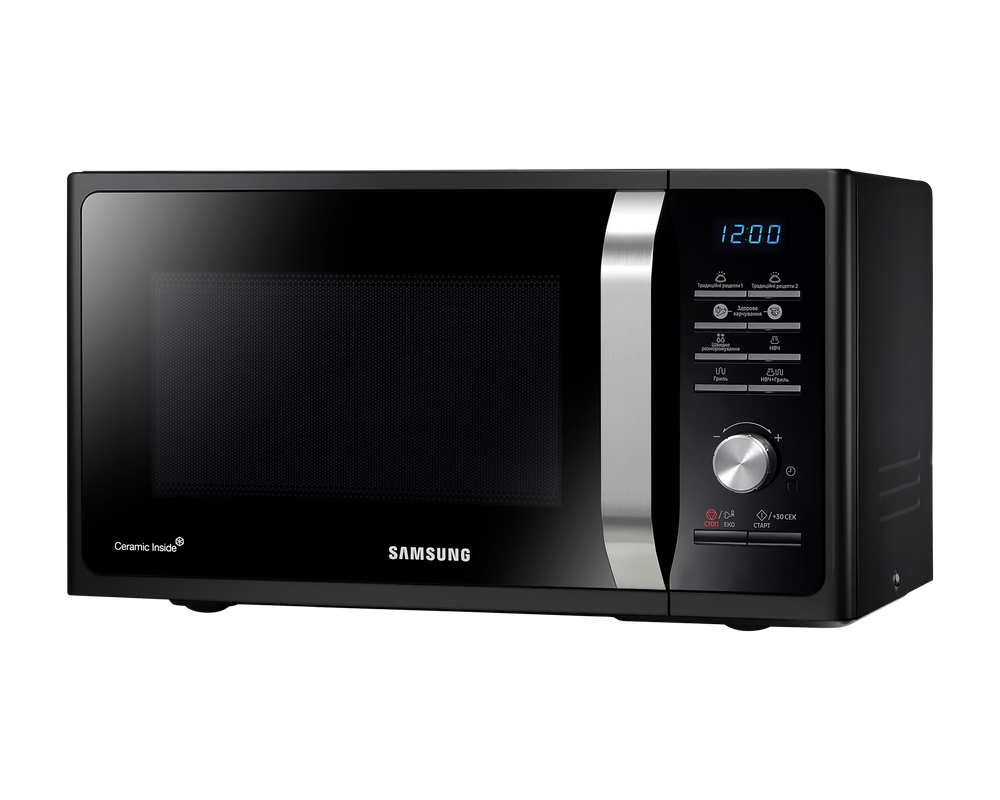 Микроволновая печь Samsung MG23F301TAK/OL, 23Л, Гриль, 800Вт, Черная [4]