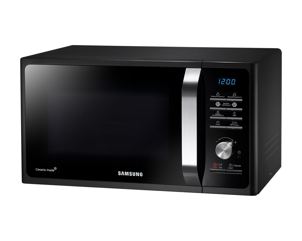 Микроволновая печь Samsung MG23F301TAK/OL, 23Л, Гриль, 800Вт, Черная [7]