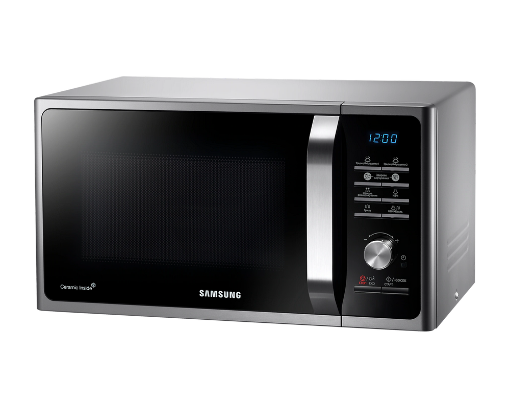 Микроволновая печь Samsung MG23F301TAS/OL, 23Л, Гриль, 800Вт, Нержавейка [9]
