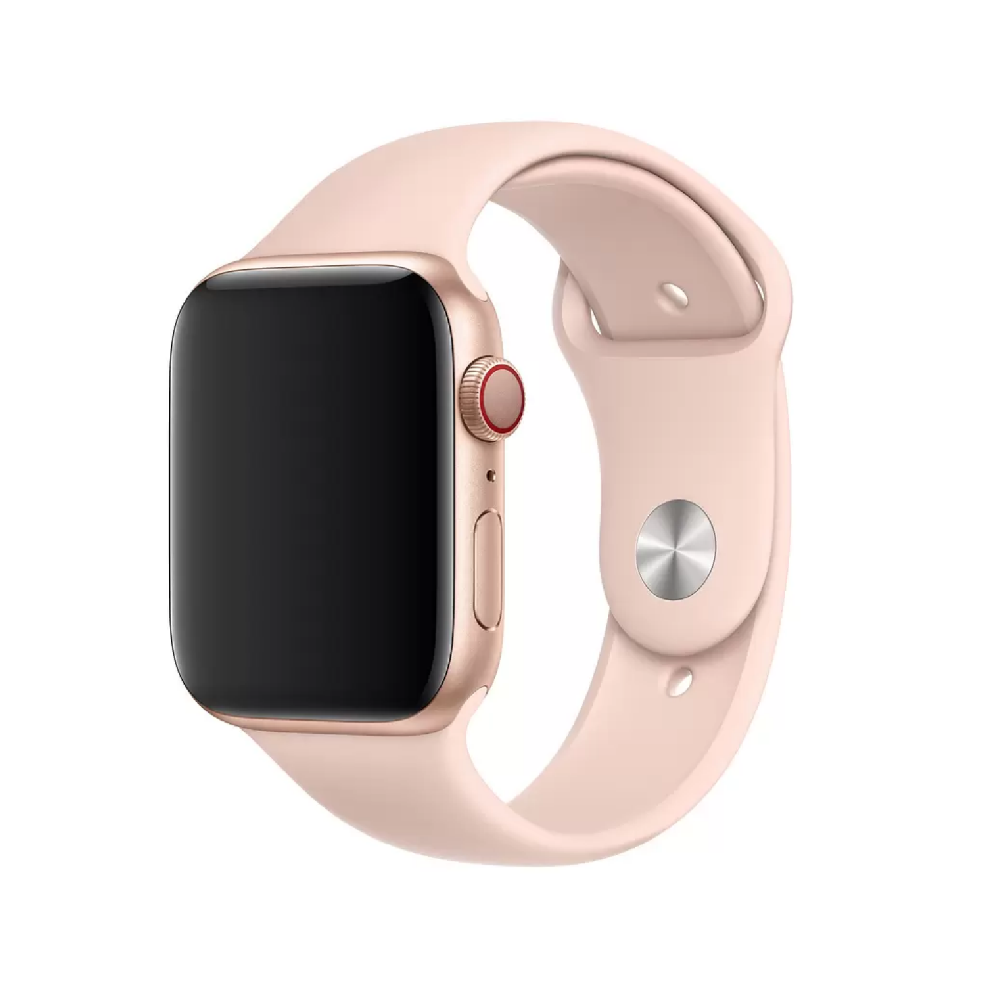 Силиконовый ремешок для Apple Watch 42/44/45 мм M/L розовый [2]