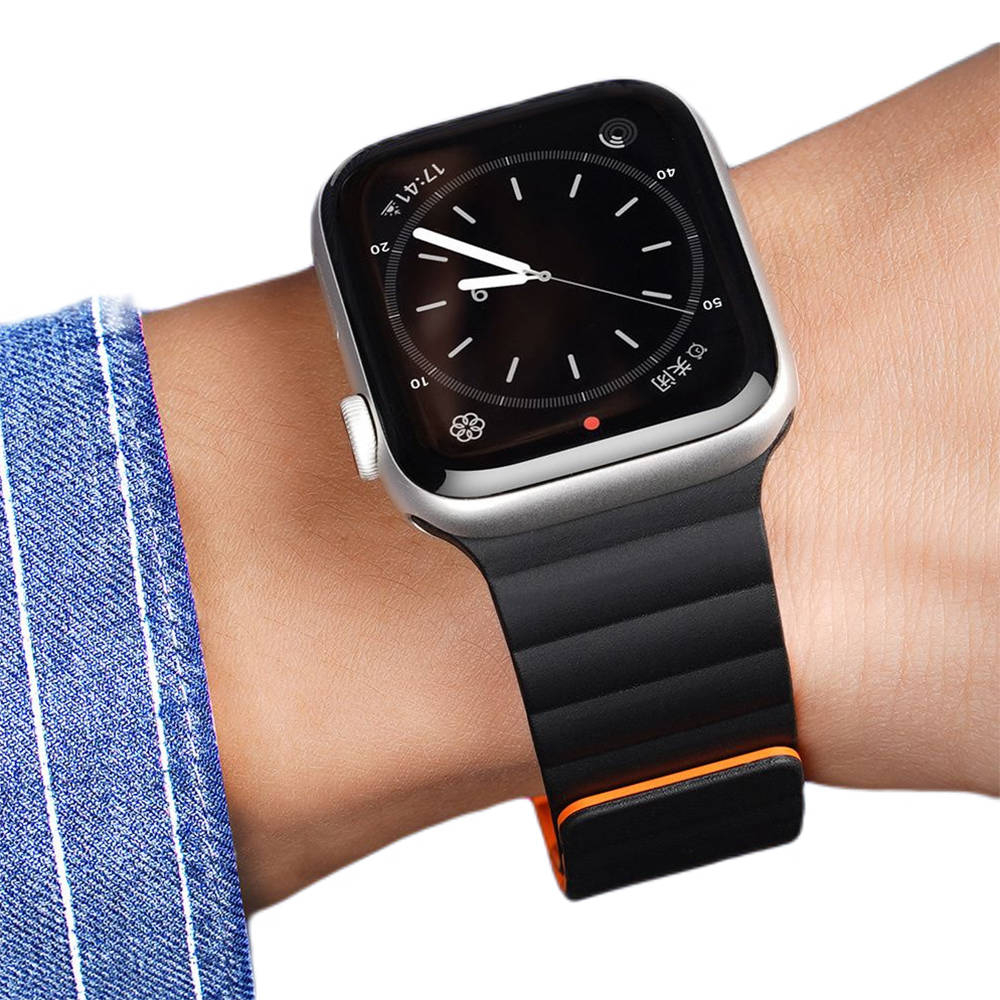 Ремешок цепи версии DUX DUCIS для Apple Watch 38MM/40MM/41MM, Черный. [2]