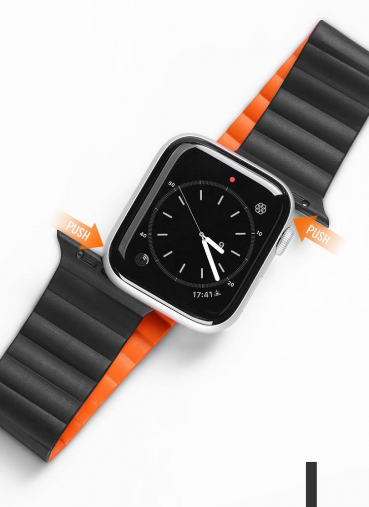 Ремешок цепи версии DUX DUCIS для Apple Watch 38MM/40MM/41MM, Черный. [3]
