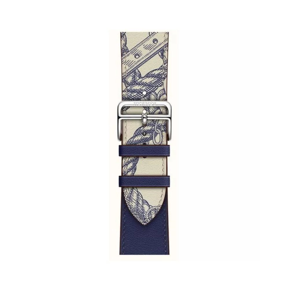 VPG Rhea Series Real Leather iWatch Strap 38/40/41mm Blue [1]