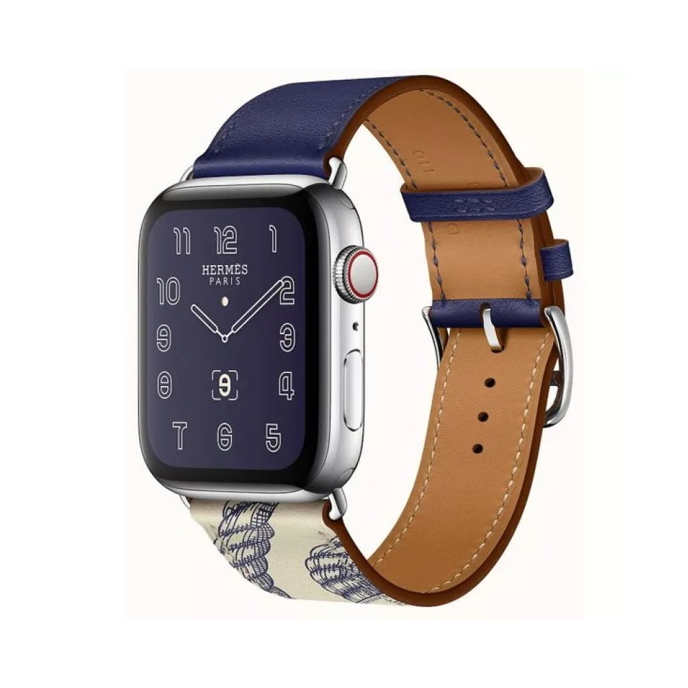 VPG Rhea Series Real Leather iWatch Strap 38/40/41mm Blue [3]