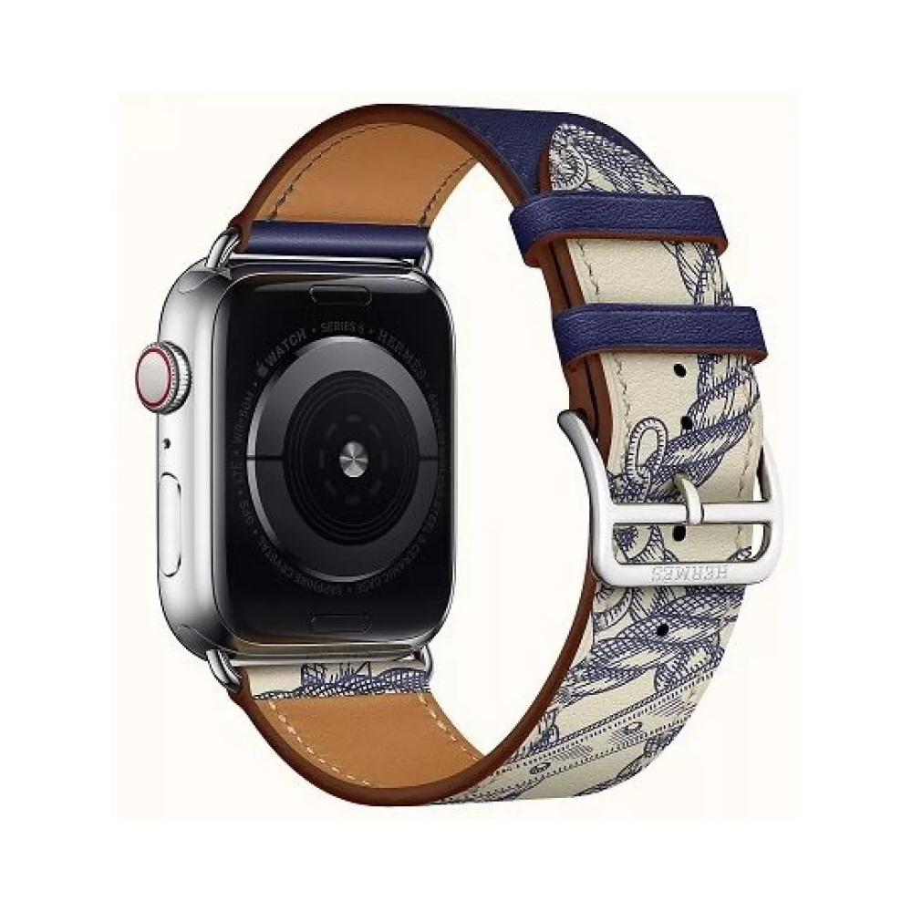 VPG Rhea Series Real Leather iWatch Strap 38/40/41mm Blue [2]