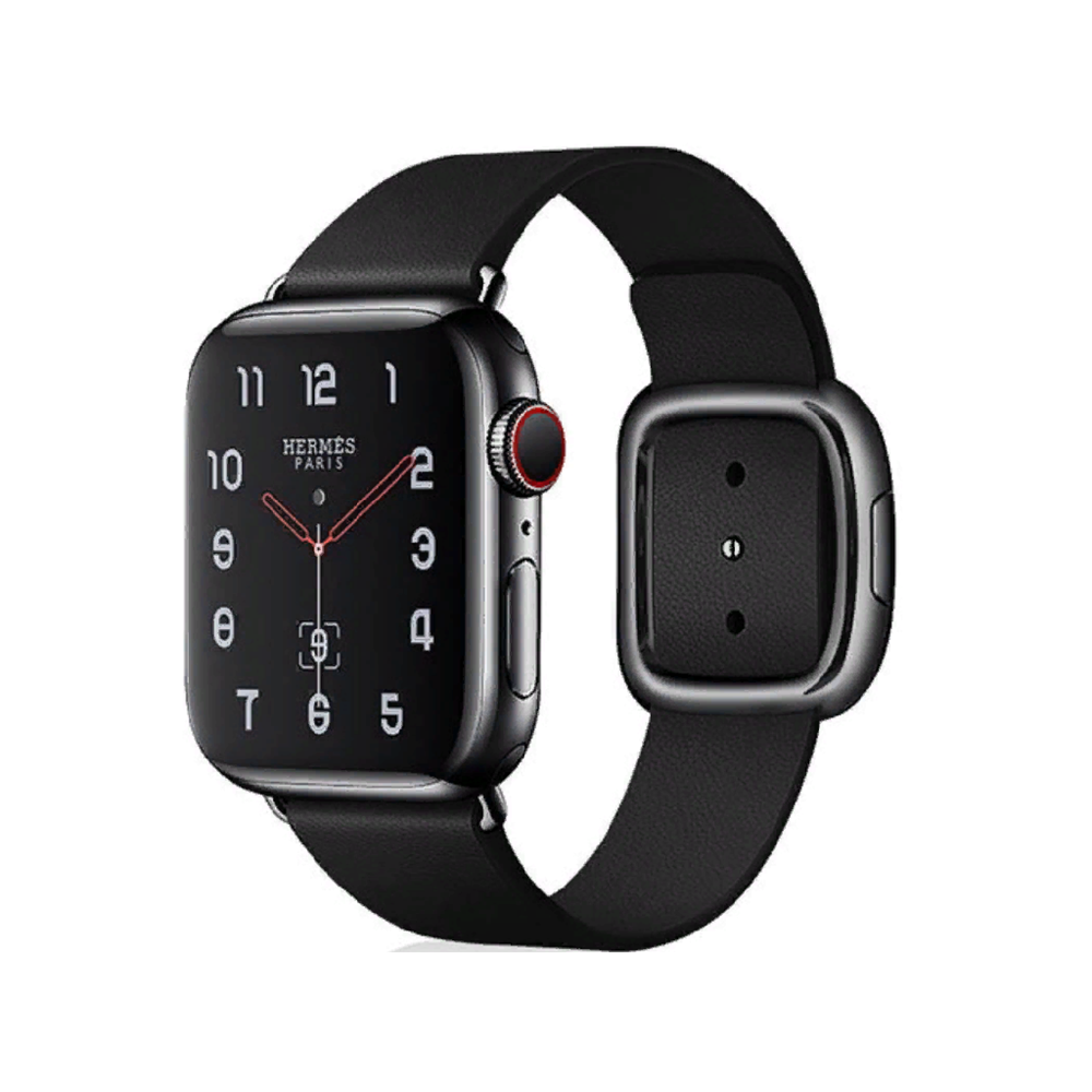 VPG Tethys Series Real Leather iWatch Strap 38/40/41mm Black [2]