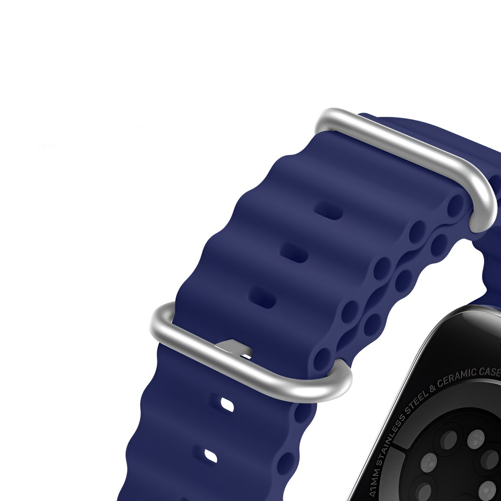 DUX DUCIS Strap Ocean Wave Version Apple Watch 42MM/44MM/45MM, Mid-Night Blue [3]