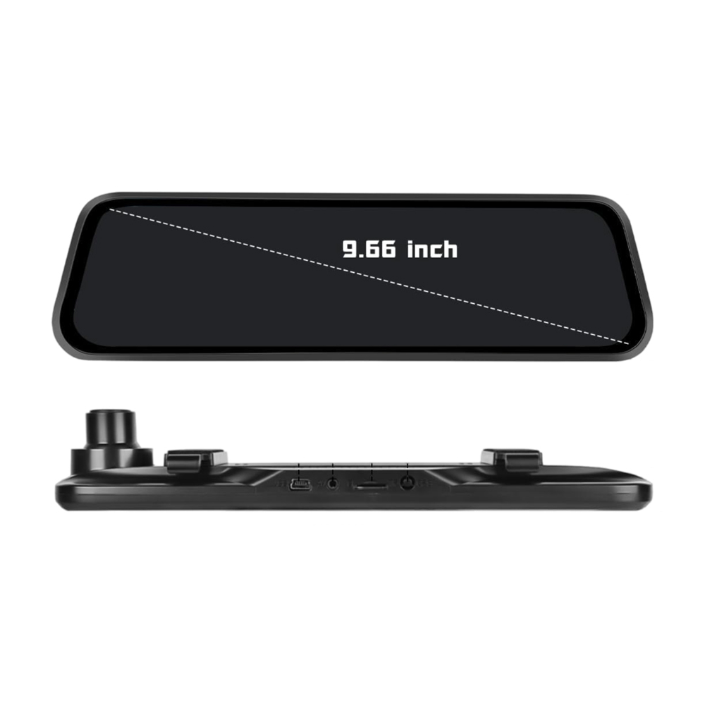 DVR Full-Screen Streaming With 2.5D Front And Rear Dual Lenses, Large Wide-Angle Touch Screen Operation, 10-inch Screen, Black [3]