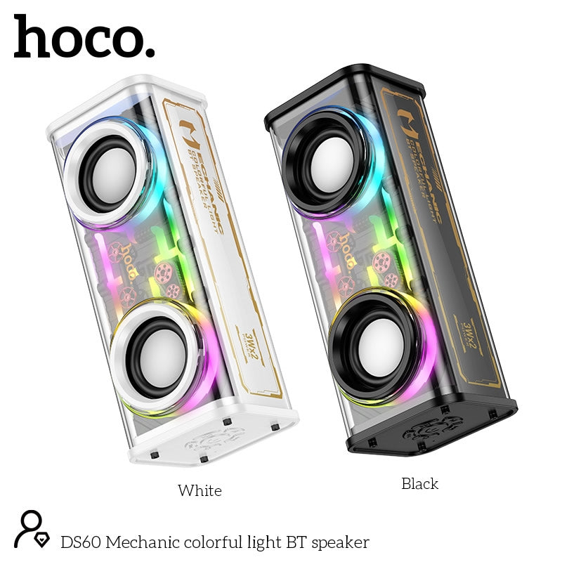 Hoco DS60 Mechanic colorful light BT speaker black [1]