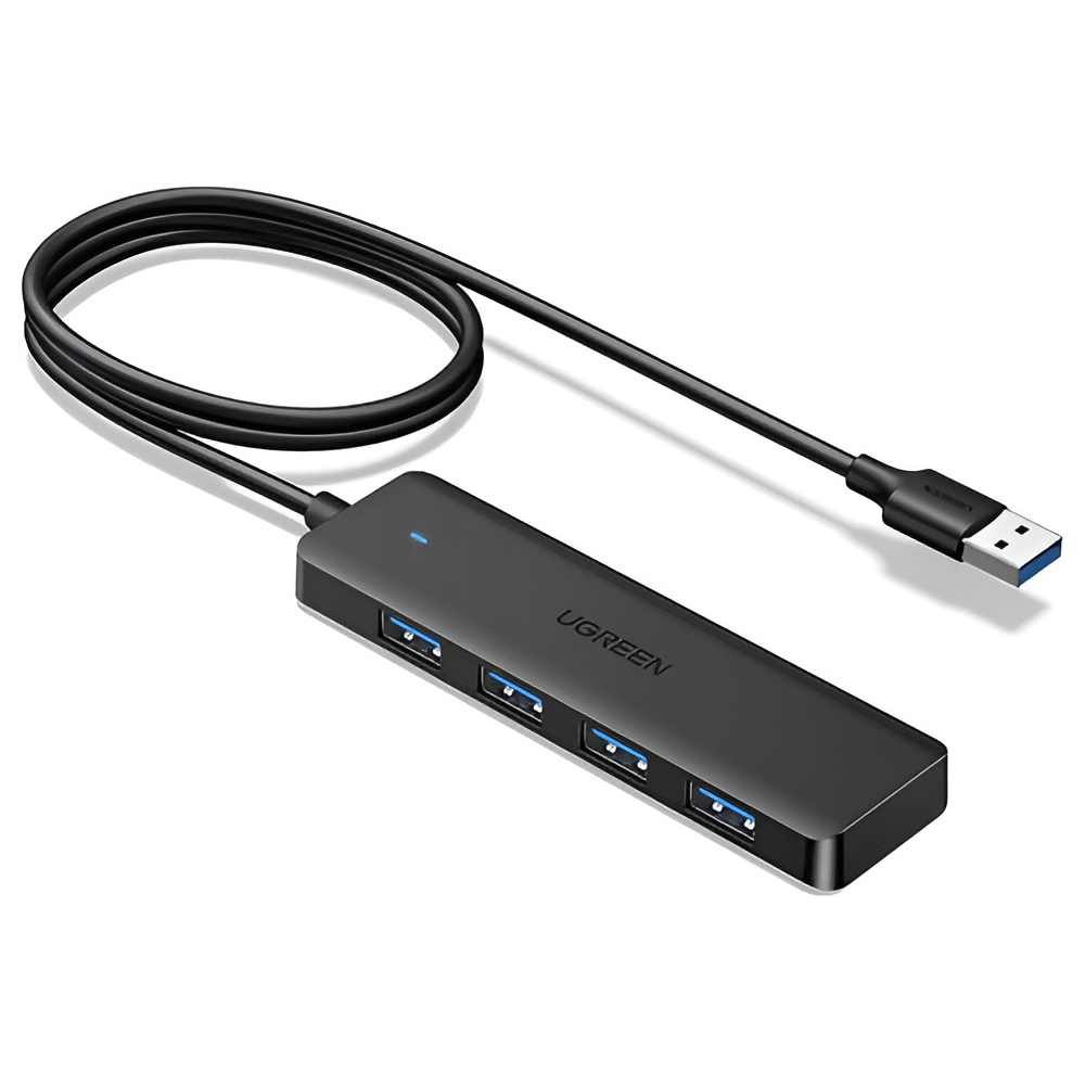 UGREEN HUB 4in1 USB 3.0 to 4*USB 3.0 1M CM219, Black [1]