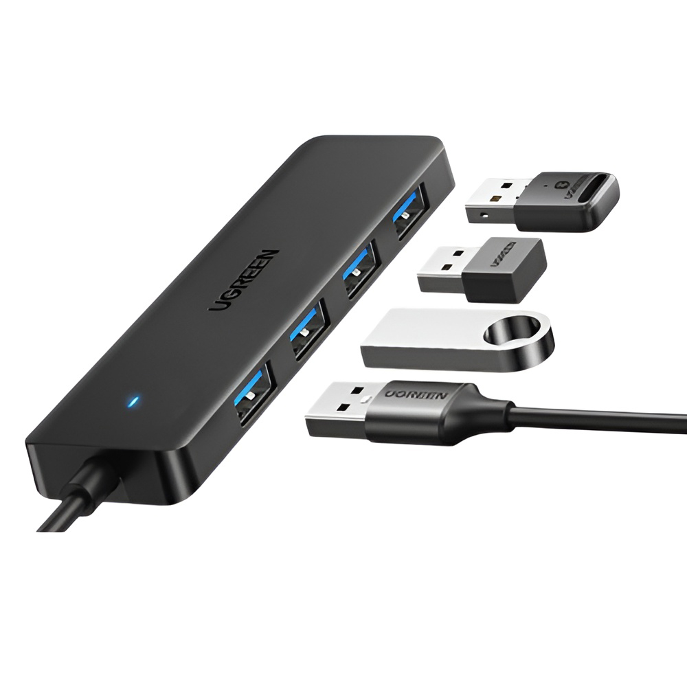 UGREEN HUB 4in1 USB 3.0 to 4*USB 3.0 1M CM219, Black [2]