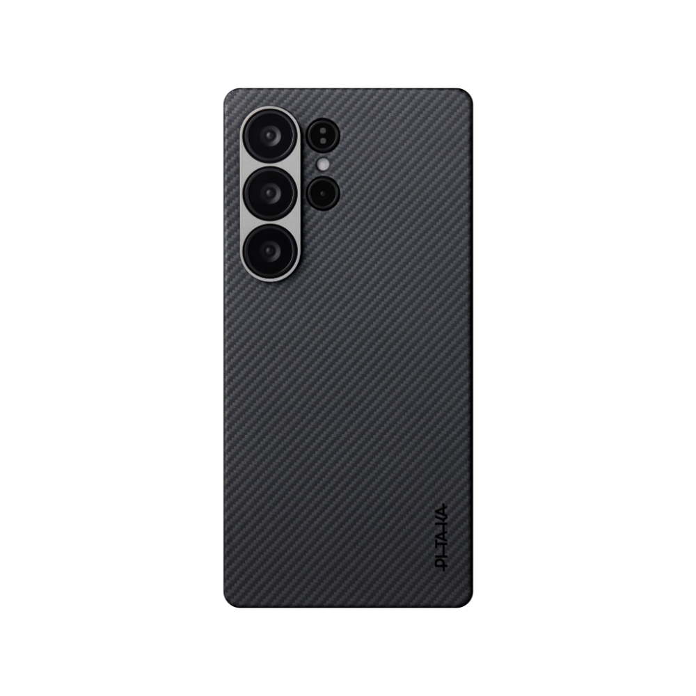 Husa Pitaka Aaron Button Edge Case Samsung S26 Ultra Black/Grey  [3]