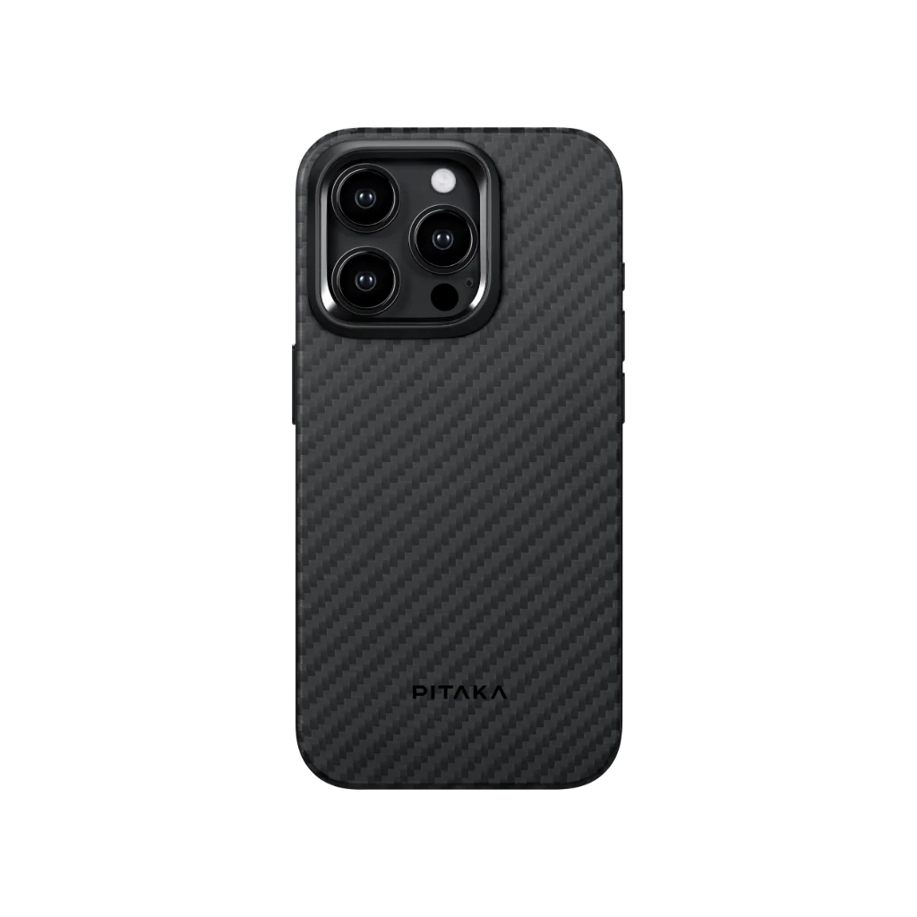 Чехол PITAKA MagEZ Pro 4 Black/Grey Twill 1500D для iPhone15 Pro [1]