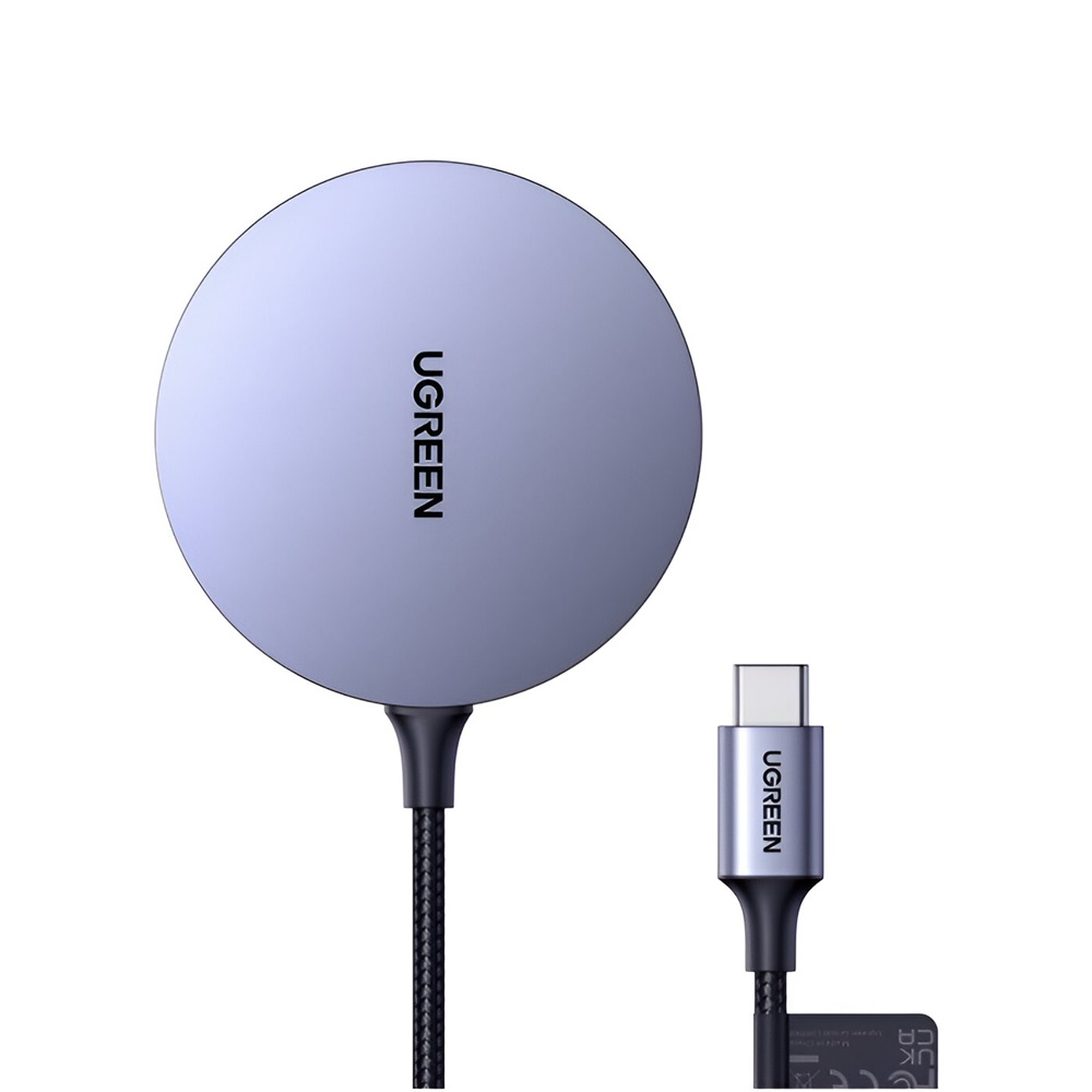 UGREEN Wireless Magnetic Charger for iPhone 15W CD245, Grey [2]