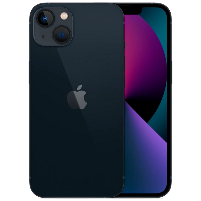 Телефон Apple iPhone 13, 128 GB Midnight MD Diagonala ecranului: 6,1 ", Rezolutia ecranului: 2532x1170, Max. Rezoluția camerei: 12 MP, Cameră frontală: 12 MP, Capacitate acumulator: 3240 mAh, Chipset: Apple A15 Bionic, Platformă software: iOS, Grad de protecție: IP68 rezistent la praf/apă, [3]