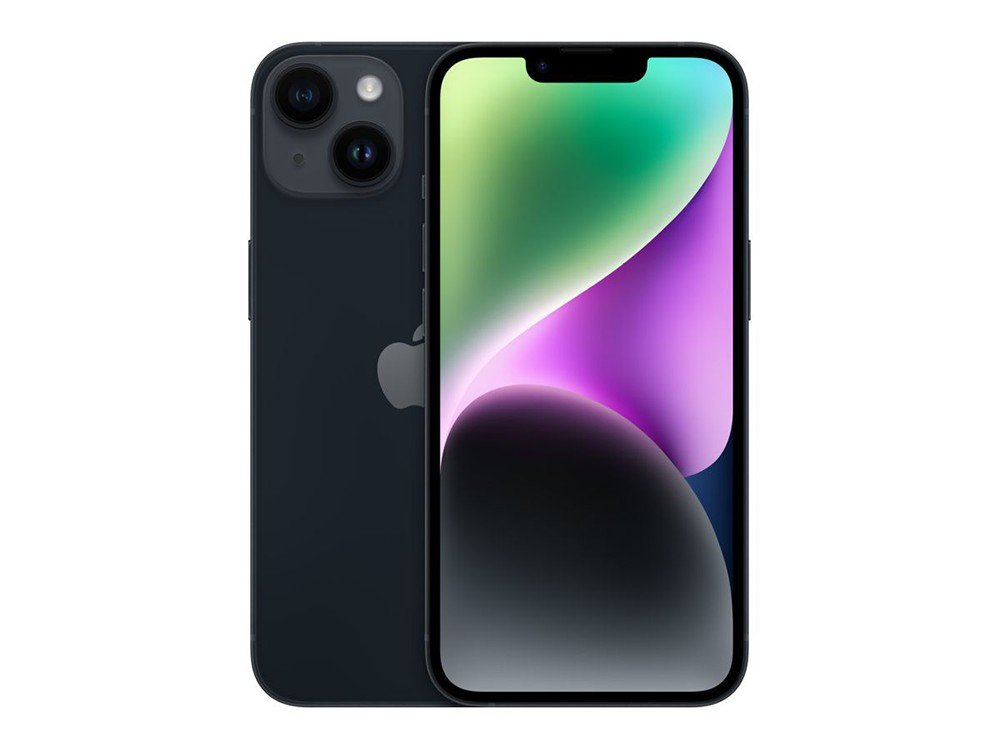 Telefon Apple iPhone 14, 128GB Midnight MD Diagonala ecranului: 6,1 ", Rezolutia ecranului: 2532x1170, Max. Rezoluția camerei: 12 MP, Cameră frontală: 12 MP, Capacitate acumulator: 3279 mAh, Chipset: Apple A15 Bionic, Platformă software: iOS, Grad de protecție: IP68 rezistent la praf/apă, [6]