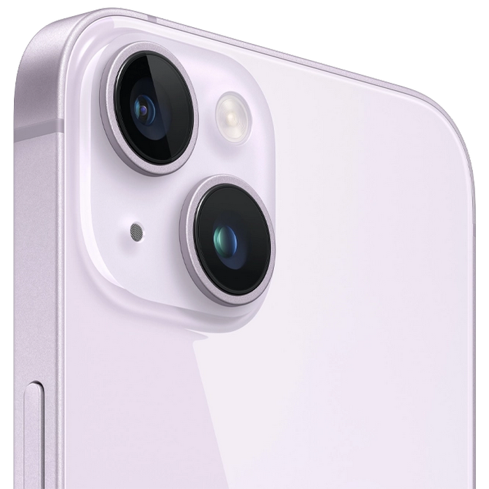 Telefon Apple iPhone 14, 128GB Purple MD Diagonala ecranului: 6,1 ", Rezolutia ecranului: 2532x1170, Max. Rezoluția camerei: 12 MP, Cameră frontală: 12 MP, Capacitate acumulator: 3279 mAh, Chipset: Apple A15 Bionic, Platformă software: iOS, Grad de protecție: IP68 rezistent la praf/apă, [11]